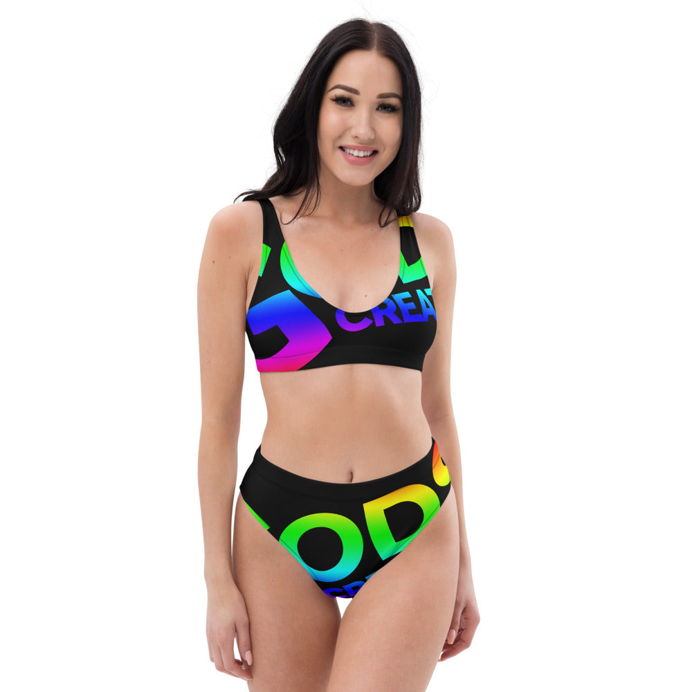 Recycled high-waisted bikini