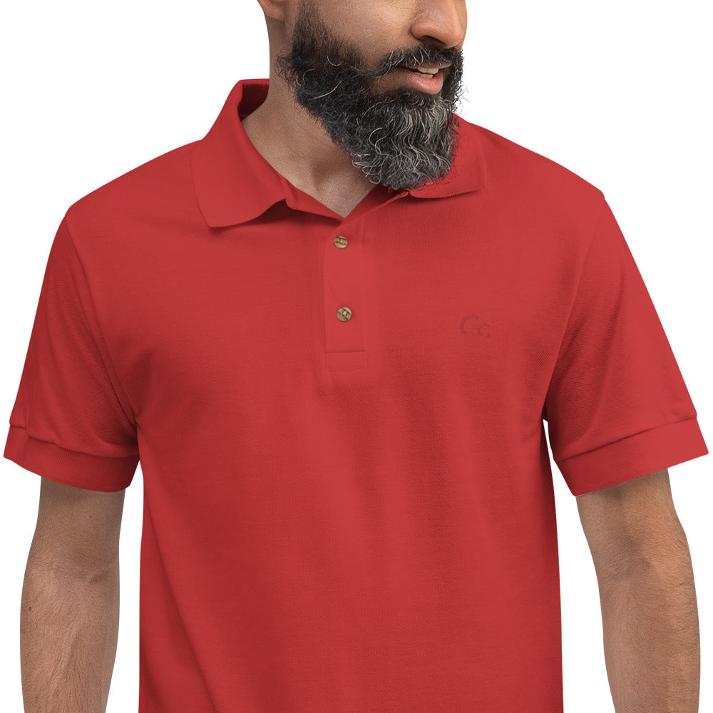 GC logo chest Embroidered Polo Shirt