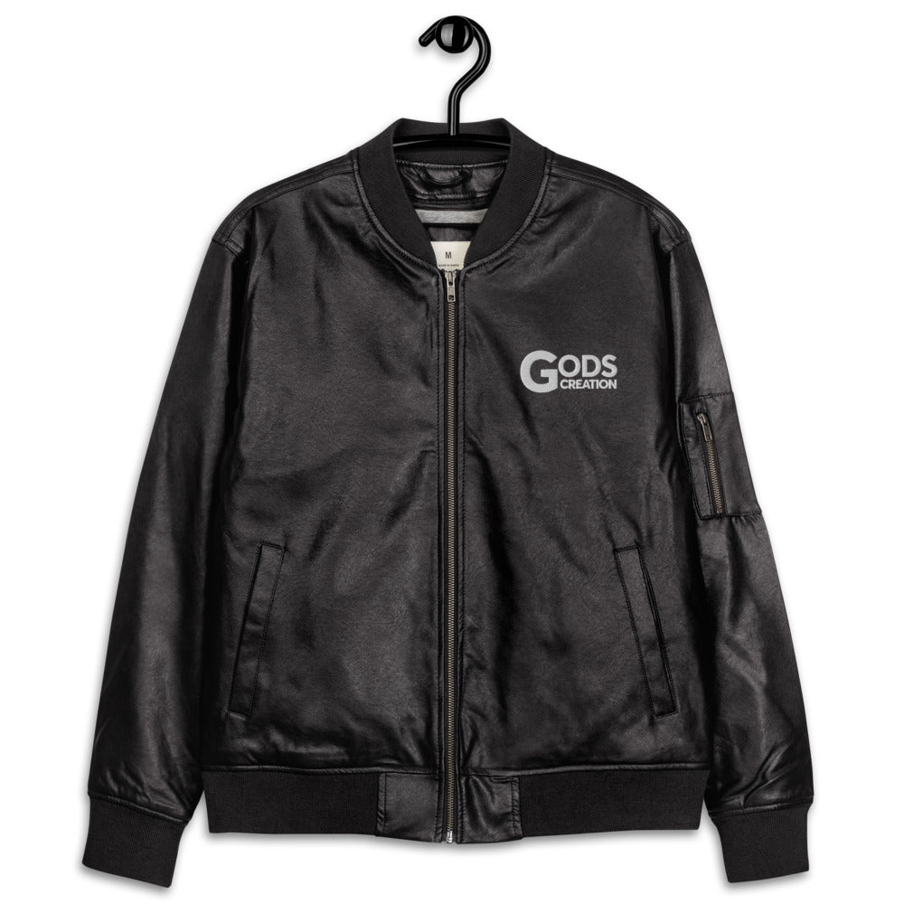 Leather Bomber Jacket
