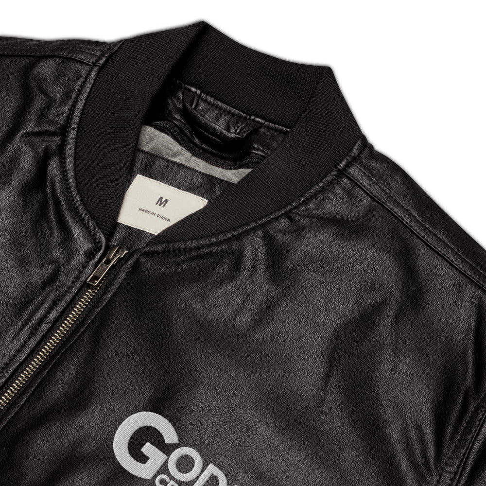Leather Bomber Jacket