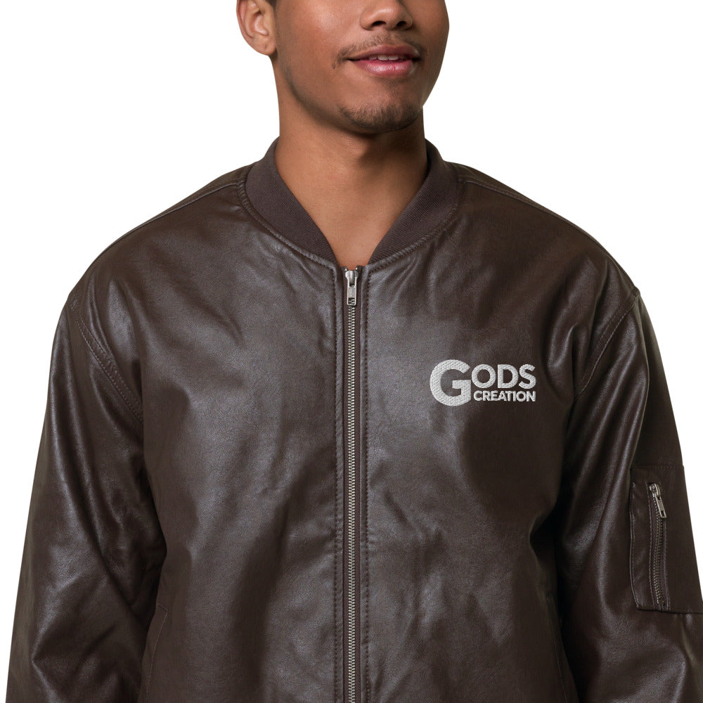 Leather Bomber Jacket
