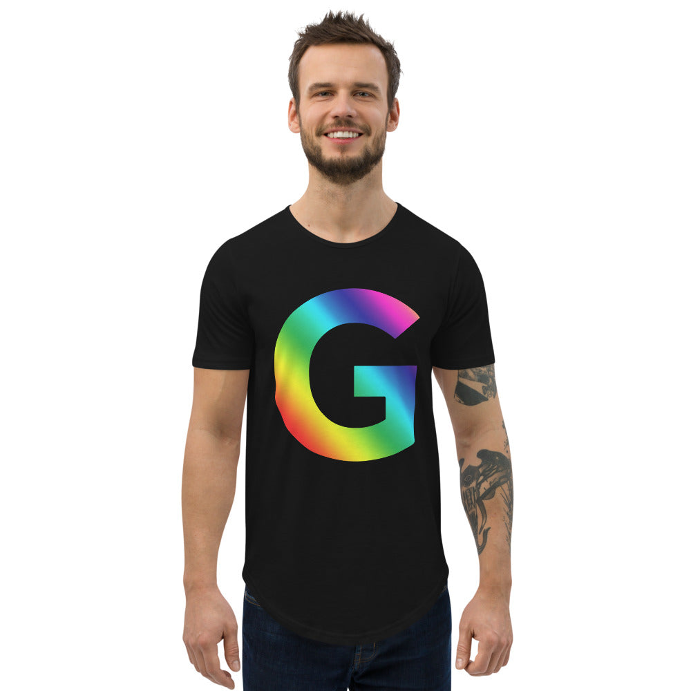 G GC Men's Curved Hem T-Shirt
