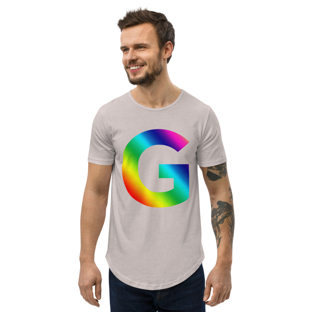 G GC Men's Curved Hem T-Shirt