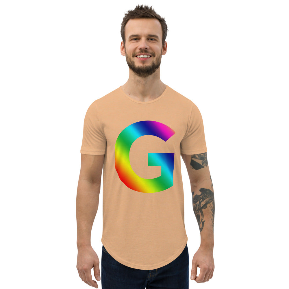 G GC Men's Curved Hem T-Shirt