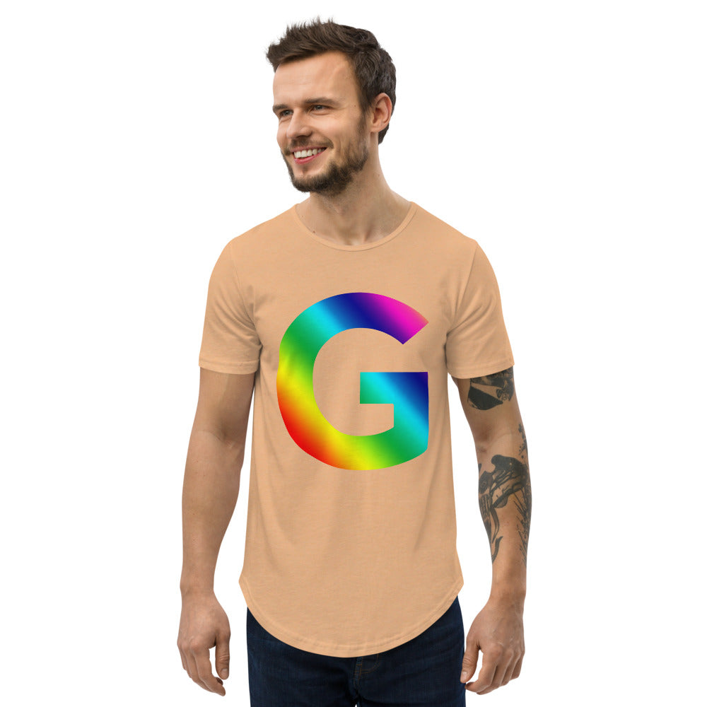 G GC Men's Curved Hem T-Shirt
