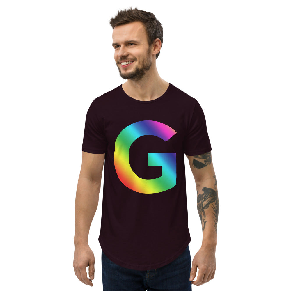 G GC Men's Curved Hem T-Shirt
