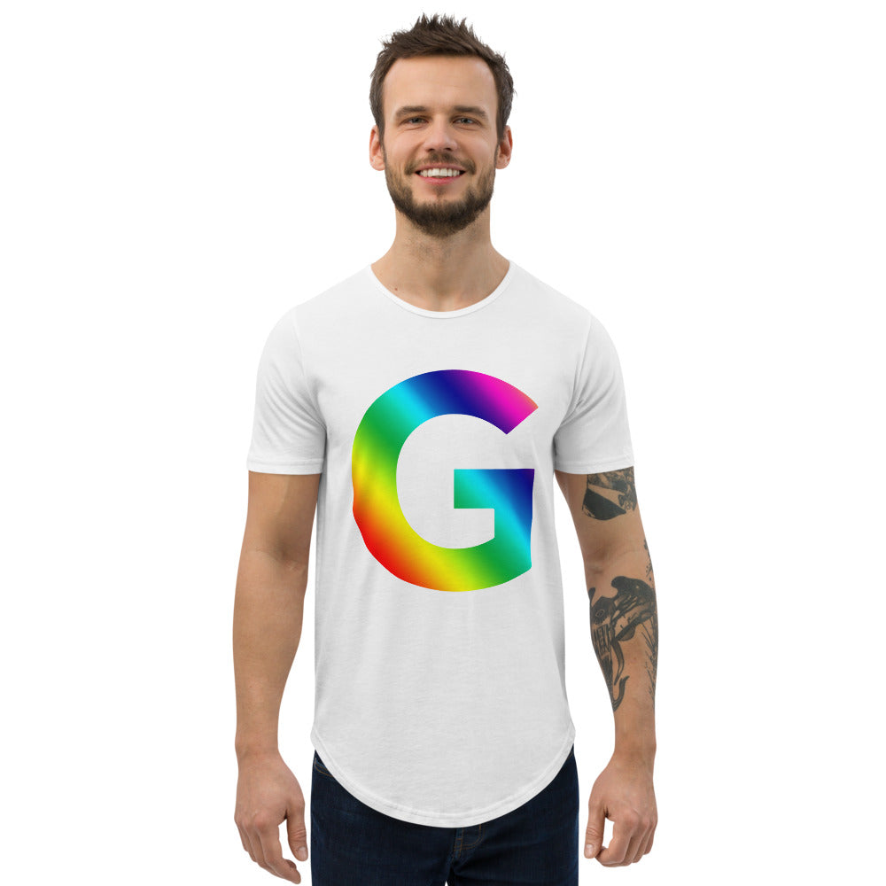 G GC Men's Curved Hem T-Shirt