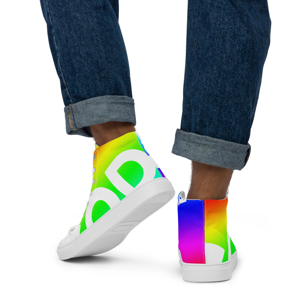 Men’s high top canvas shoes