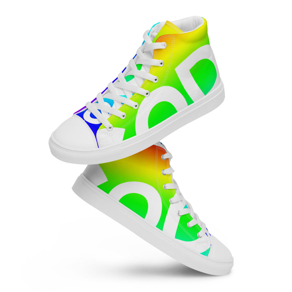 Men’s high top canvas shoes