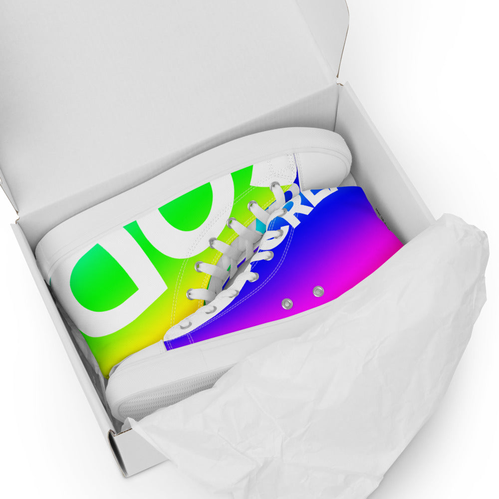 Men’s high top canvas shoes