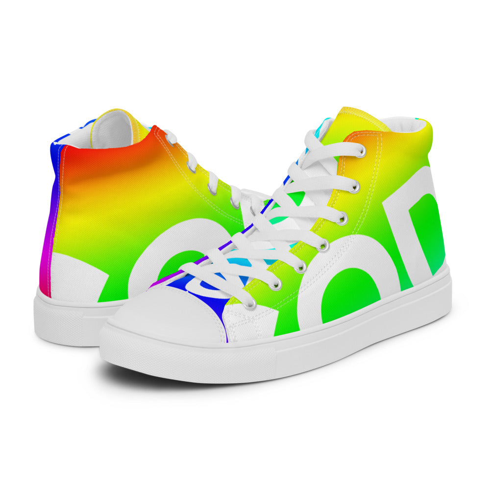 Men’s high top canvas shoes