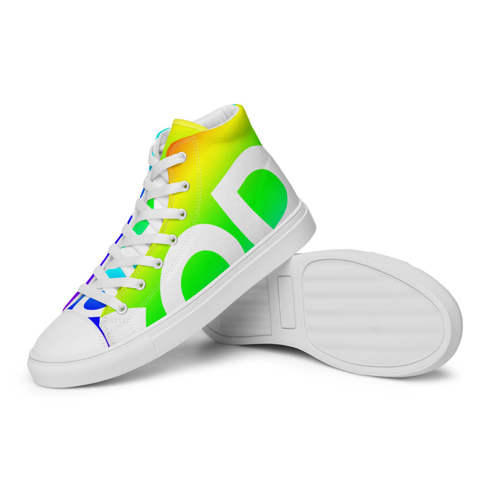 Men’s high top canvas shoes