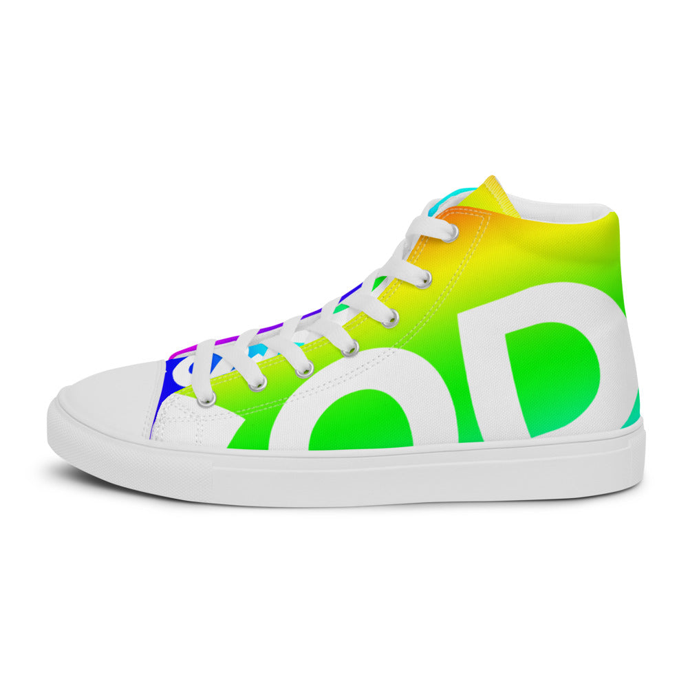Men’s high top canvas shoes