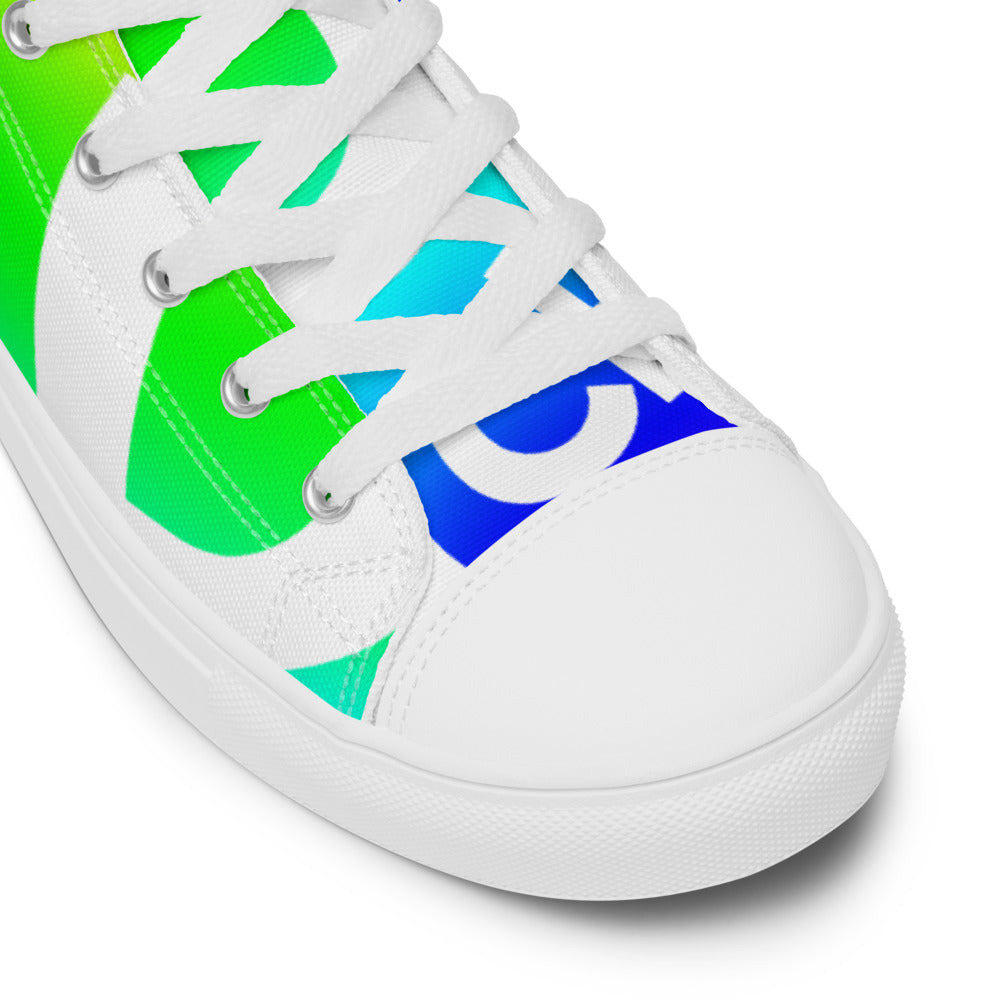 Men’s high top canvas shoes