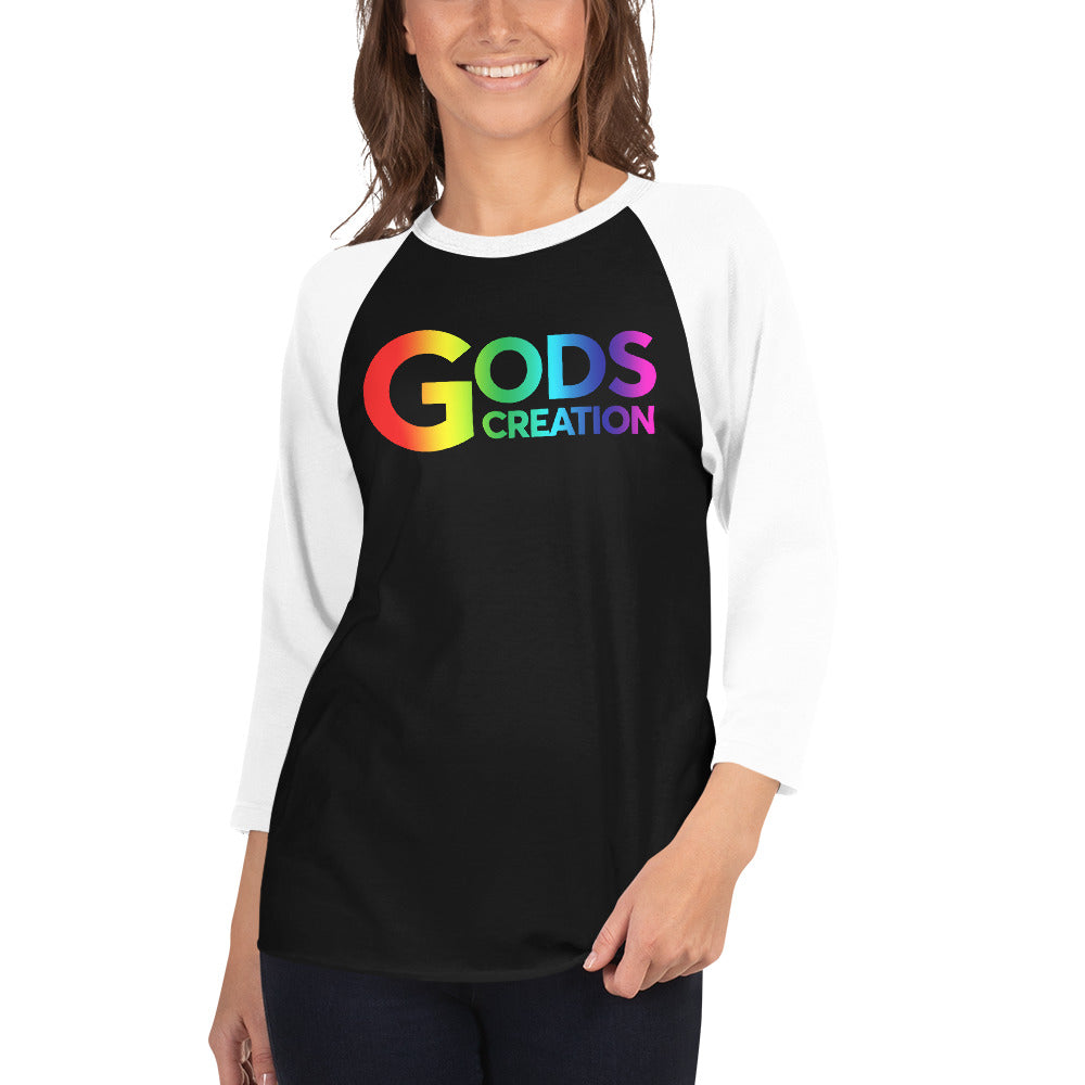 3/4 sleeve raglan shirt