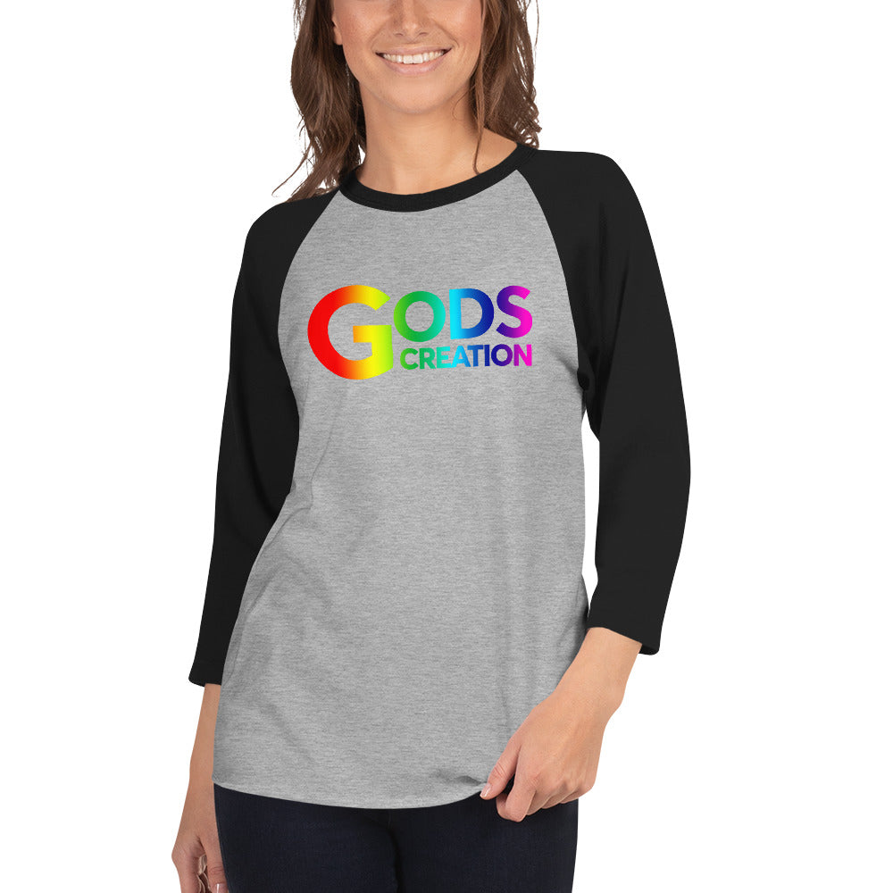 3/4 sleeve raglan shirt