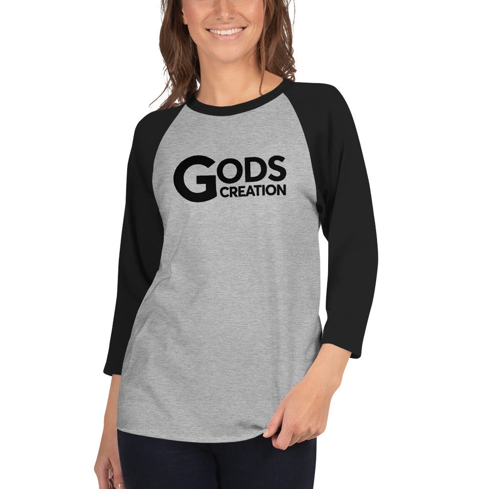 3/4 sleeve raglan shirt
