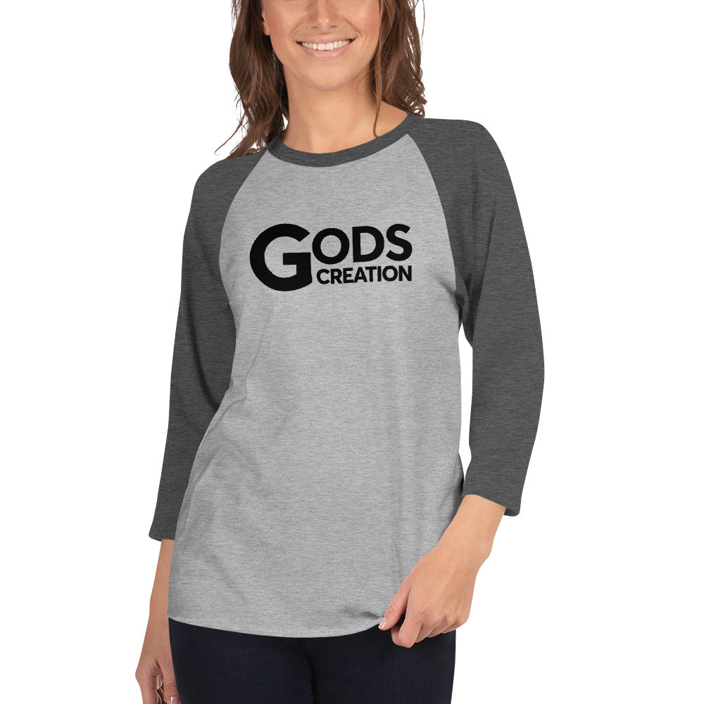 3/4 sleeve raglan shirt