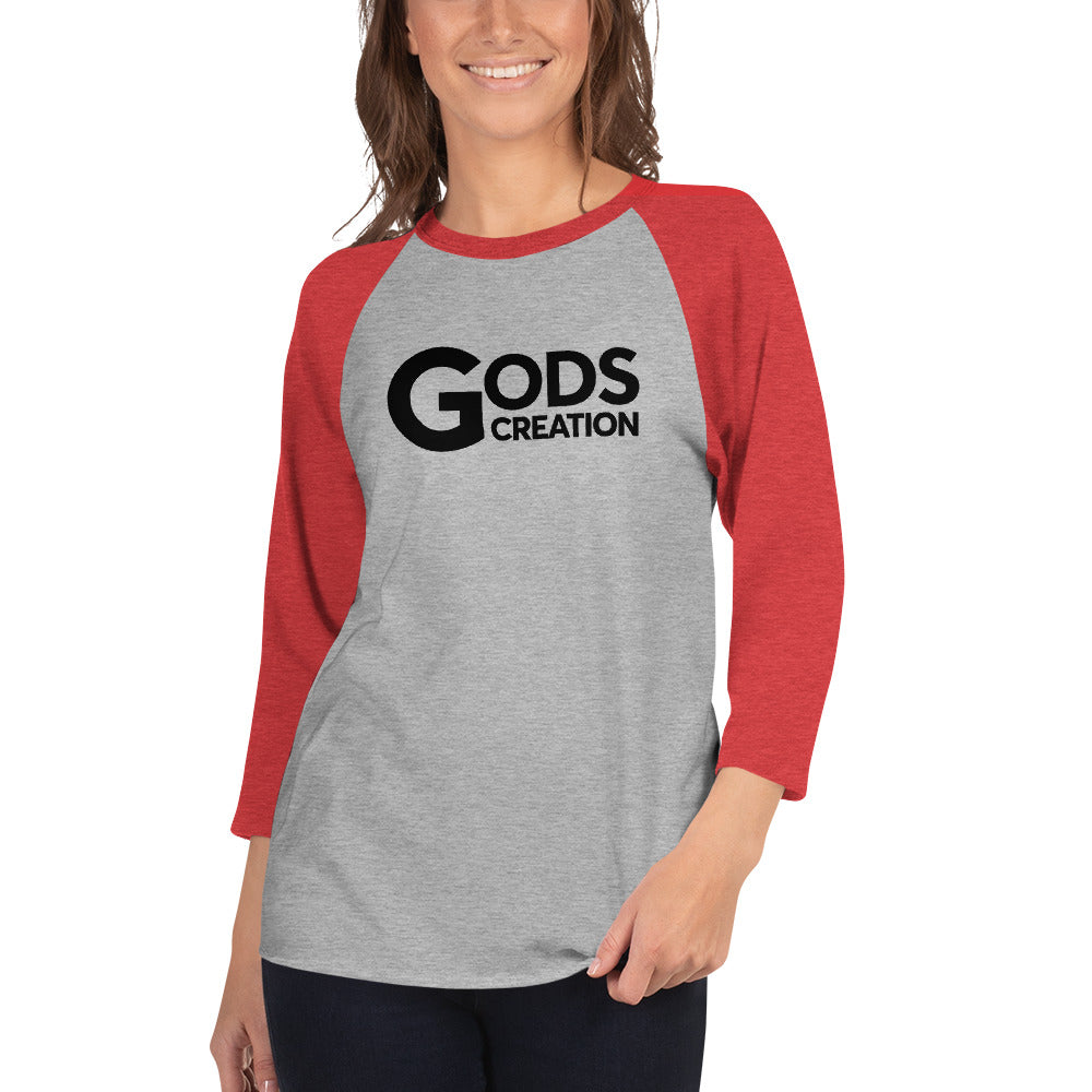 3/4 sleeve raglan shirt