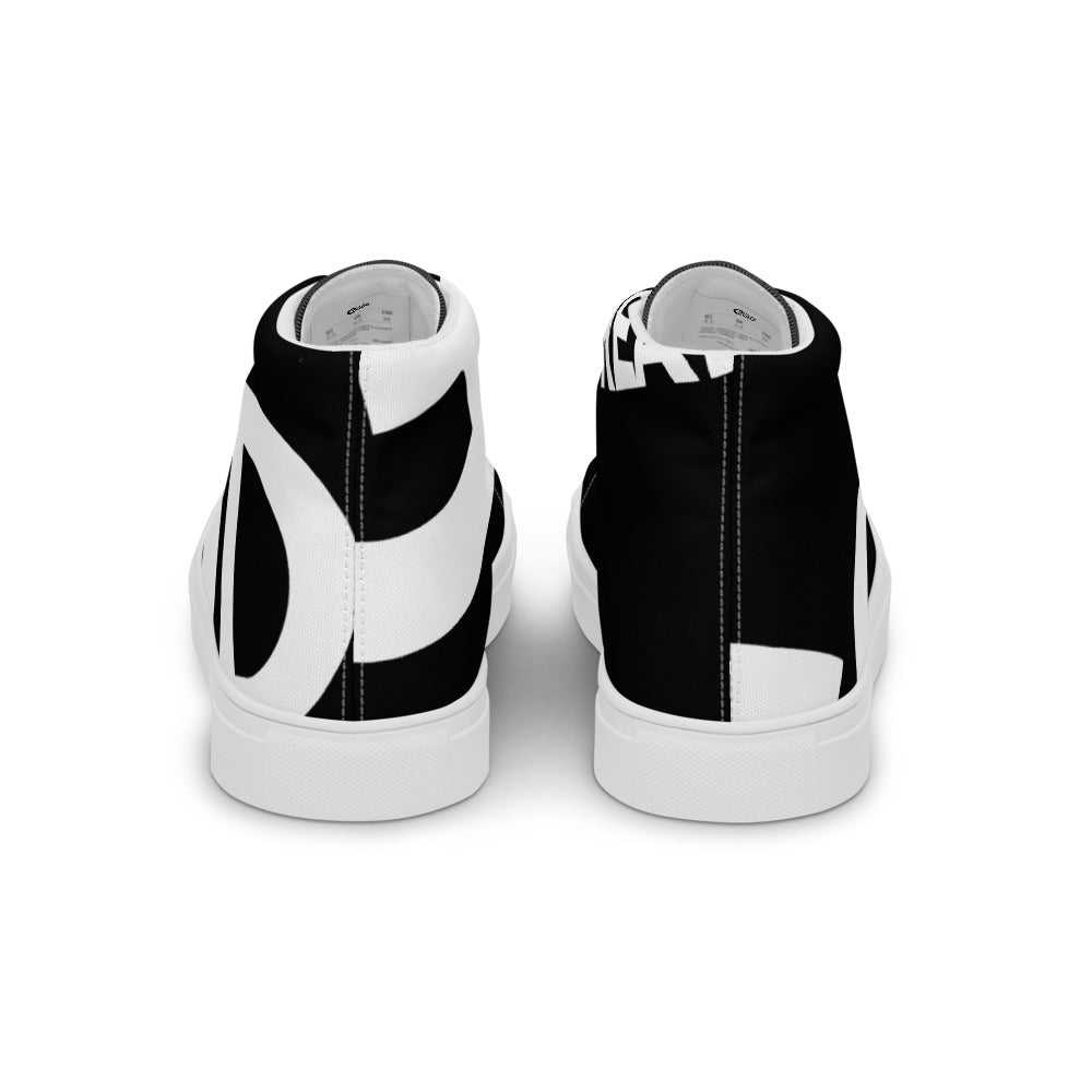Women’s high top canvas shoes