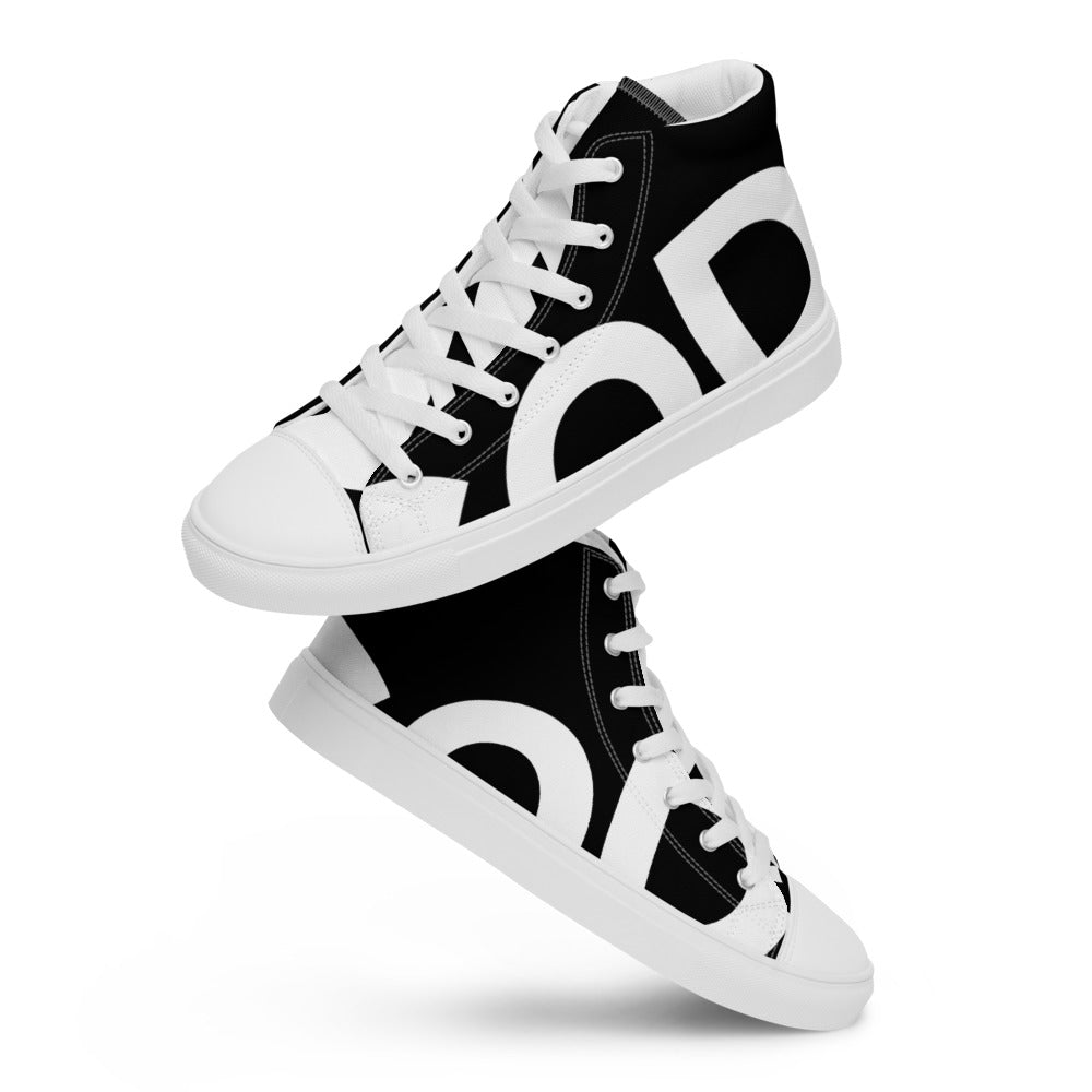 Women’s high top canvas shoes