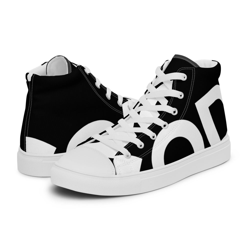 Women’s high top canvas shoes