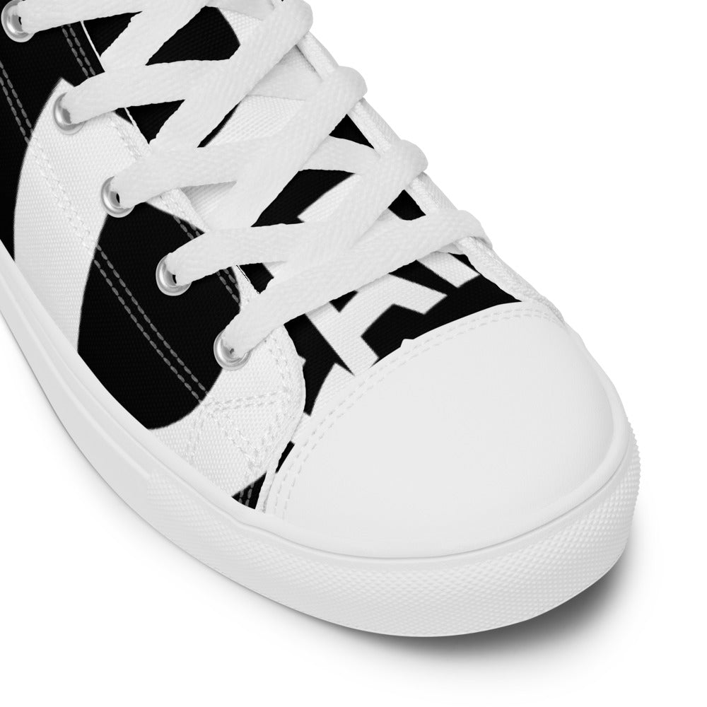 Women’s high top canvas shoes