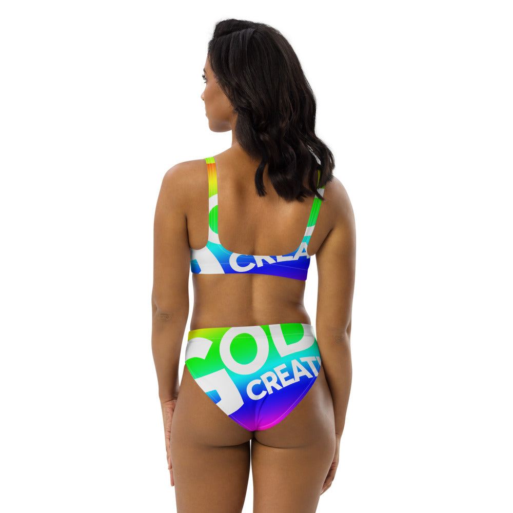 Recycled high-waisted bikini