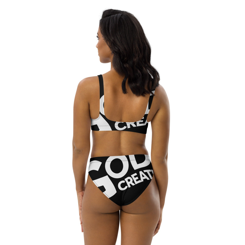 Recycled high-waisted bikini