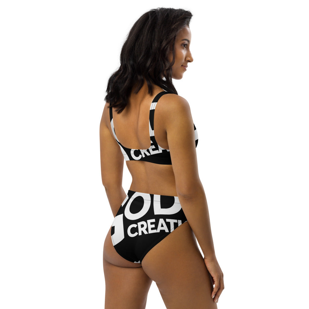 Recycled high-waisted bikini