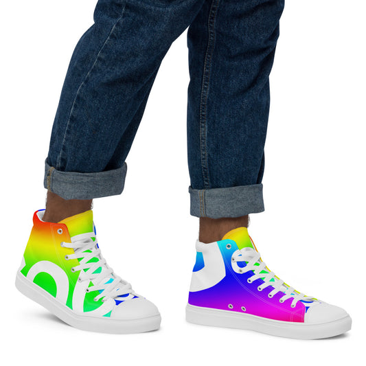 Men’s high top canvas shoes