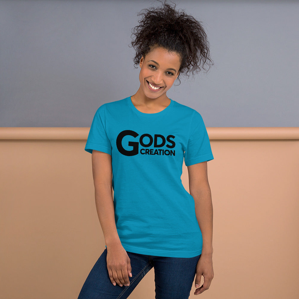 Gods Creation T-Shirt Female Black Sign