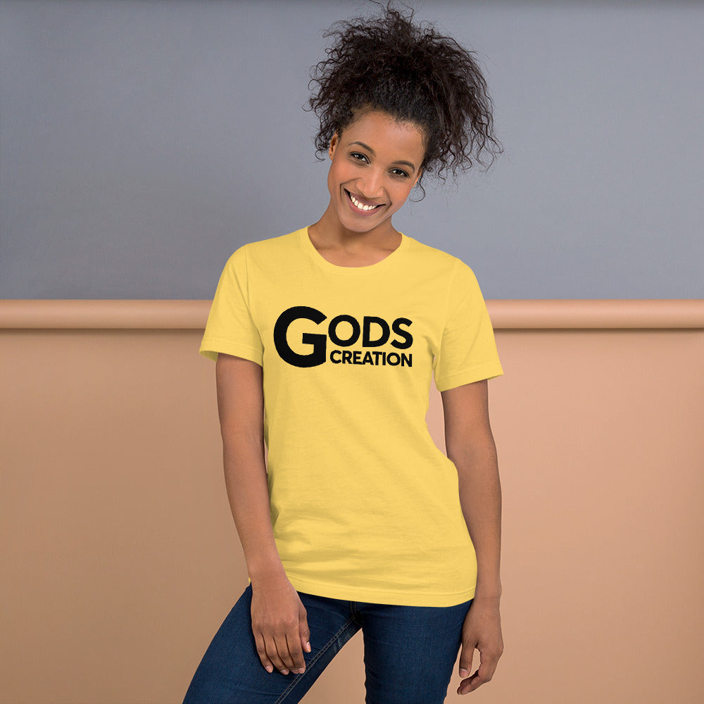 Gods Creation T-Shirt Female Black Sign